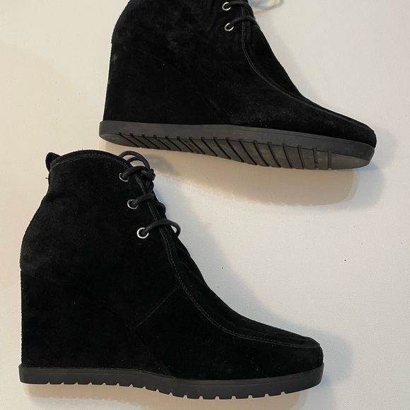 Michael Kors Black Suede Ankle Boots 8M SB-F - Picture 4 of 5